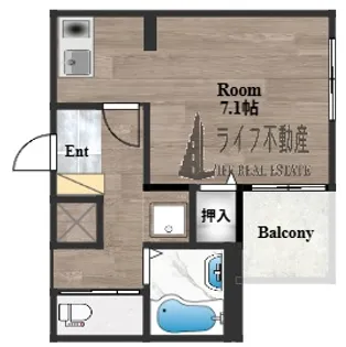MELDIA大蓮Ⅰ【2階】の間取り