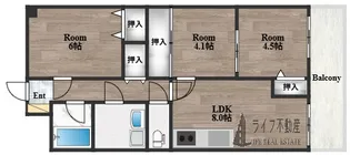 友井グレイス【8階】の間取り