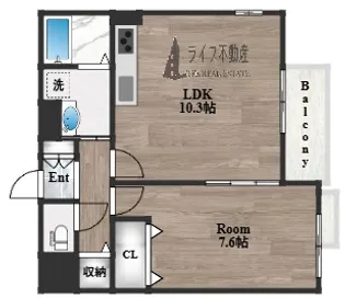 ビルズ【2階】の間取り