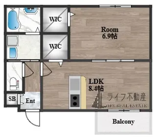 ソシア25【1階】の間取り