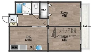 ノアーズアーク長田21【1001号室】の間取り
