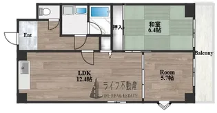 デルニエアン【5階】の間取り