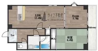 デルニエアン【6階】の間取り