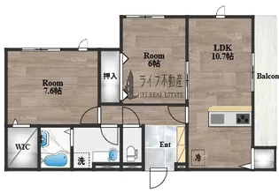 メゾン クレードル【1階】の間取り