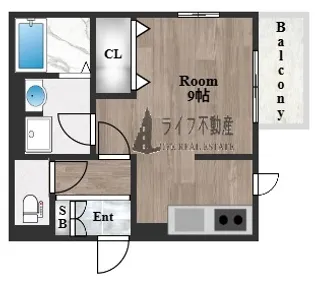 セジュール・ユイット西岩田【2階】の間取り