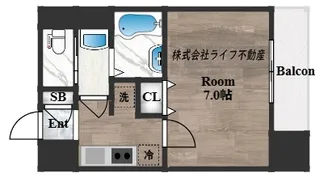 M’プラザ布施駅前参番館【11階】の間取り