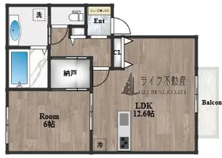 ラフィーネ徳庵【2階】の間取り