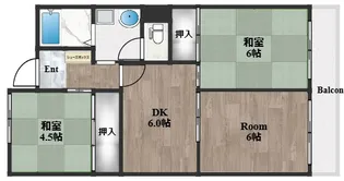 サーティ西尾【1階】の間取り
