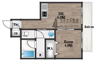 シャラロステ【6階】の間取り