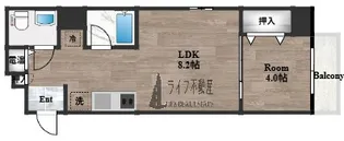 パークモダン高井田【4階】の間取り