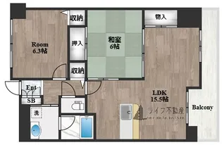 エトワール花園【6階】の間取り