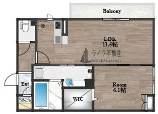 イーストライン【2階】の間取り