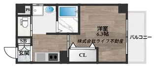 みおつくし布施【4階】の間取り