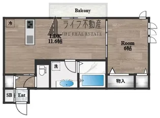 ラリュール【2階】の間取り