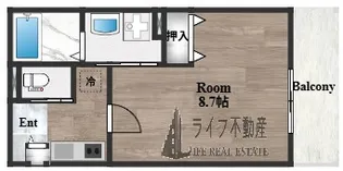 KTIレジデンス弥刀【2階】の間取り