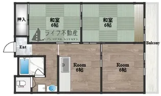 弥生マンション【3階】の間取り