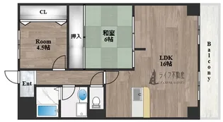 グランドールK【3階】の間取り
