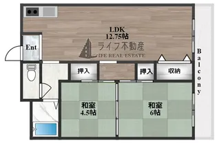 エムハイツ小阪【5階】の間取り