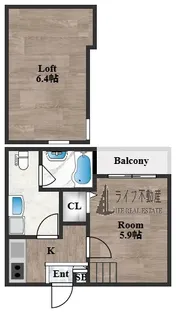 ディオーナ・コサカ【2階】の間取り