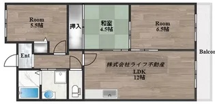 アンドユーイワキ・東大阪【8階】の間取り
