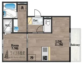 サフィールK【1階】の間取り