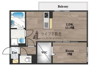ルシール西岩田【2階】の間取り