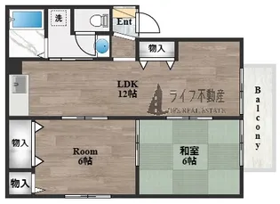 ガーデンハイツ若江東 C棟【1階】の間取り
