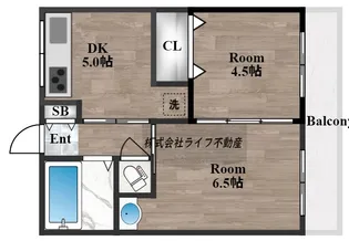 ナニワマンション【3階】の間取り