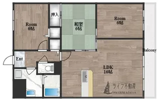 グランドール杉ノ木【9階】の間取り