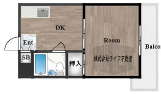 コーポ南野【4階】の間取り