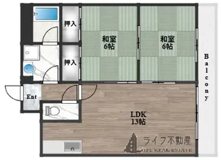 エステートサカイ【1階】の間取り