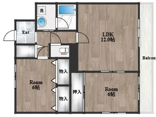 サンフローラ【1階】の間取り