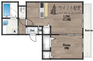 ヌカタコルンS【1階】の間取り