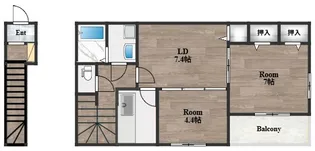 コートドールⅡ【2階】の間取り