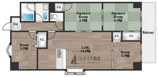 メゾン菱江【3階】の間取り