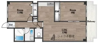 セピア辻井横小路【5階】の間取り