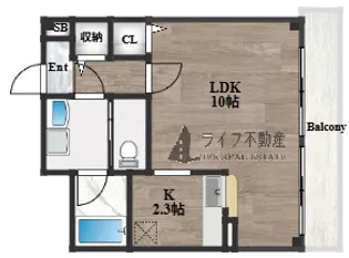 パールソフィア【2階】の間取り