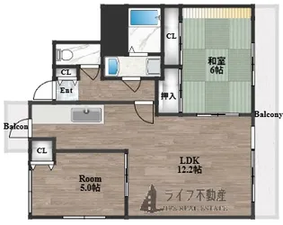 イーストマンション【703号室】の間取り