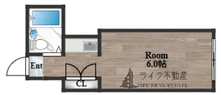 吉田アバンギャルド【110号室】の間取り