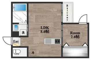 リアコート近大南Ⅱ【1階】の間取り