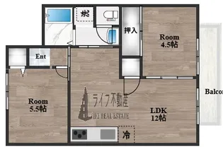 クレスト・シティー・ビュー【1階】の間取り