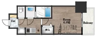 アドバンス大阪バレンシア【14階】の間取り