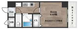 ルミエール山中【6階】の間取り