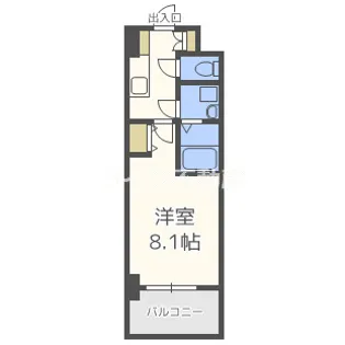 S-RESIDENCE緑橋serio【6階】の間取り