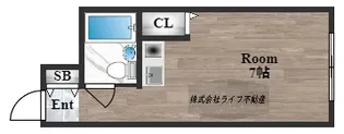 小若江スカイハイツ【3階】の間取り