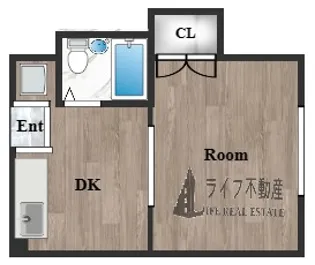 福寿マンション1号館【2階】の間取り