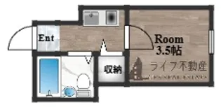 エスティビル旭町【4階】の間取り