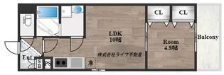 badge tomoi Est Ⅳ【1階】の間取り