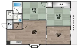 サンヴェール新池【4階】の間取り