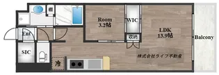 ハイラインⅢ【6階】の間取り